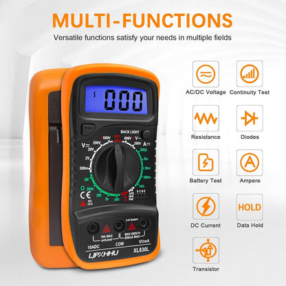 Digital Multimeter Voltmeter Battery Voltage Multi Tester
