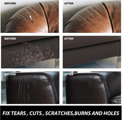 Leather Repair Paste Fills Scratches & Scuffs, Restores Texturefor Bags, Belts, Car Seats, and Armchair