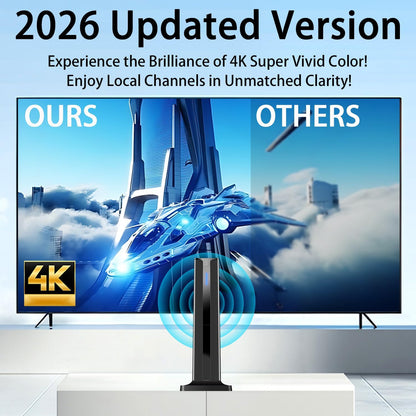 Digital TV Antenna for Smart TV Indoor with 360° Long Range Reception