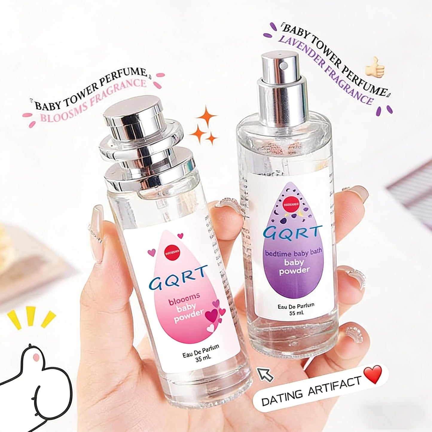 Eau De Parfum 35mL (1.0 fl oz), Soft Floral & Rice Milk Scent, Long-Lasting Powdery Fragrance