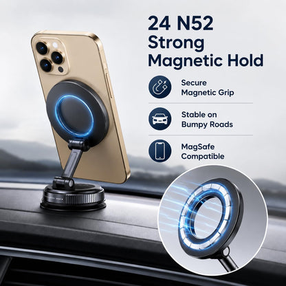 360° Rotation Strong Magnets Car Phone Holder