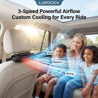 Car Seat Fans for Baby Rear Facing Backseat Cooling Device