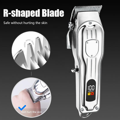 Professional Hair Clippers for Men - Cordless Hair Trimmer Kit