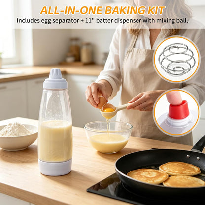 Pancake Batter Dispenser Bottle,1000ml Large Squeeze Bottles