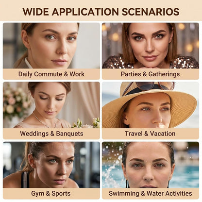 6 Sheets 54 Pairs 4D Hair-Like Waterproof Eyebrow Tattoos
