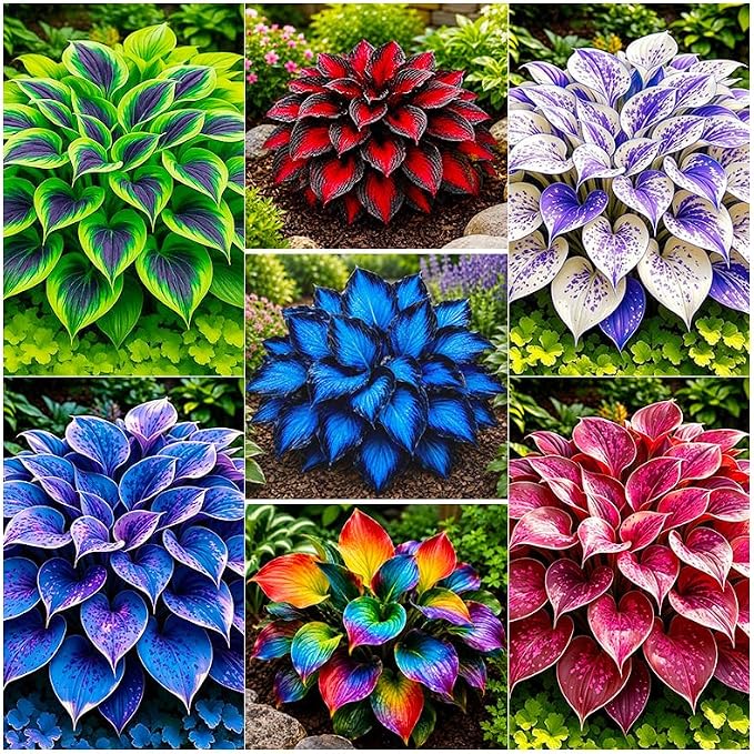 500 Pcs Hosta Seeds for Planting Indoor Outdoor, Long Blooming Plants for Ground Cover & Containers