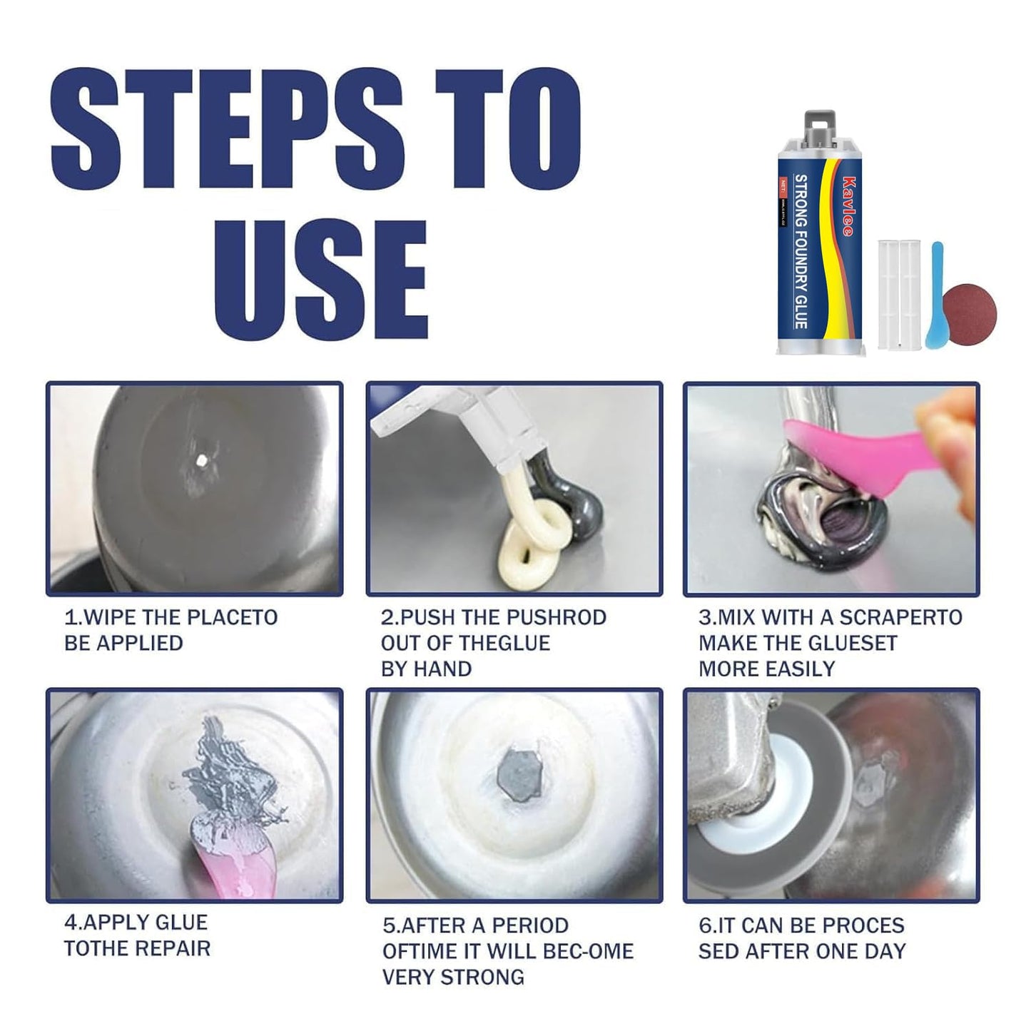 Strong Foundry Glue, High Temperature Resistant Casting Repair