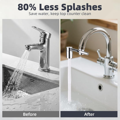 Universal Stainless Steel 360° Rotatable Faucet Aerator Extension