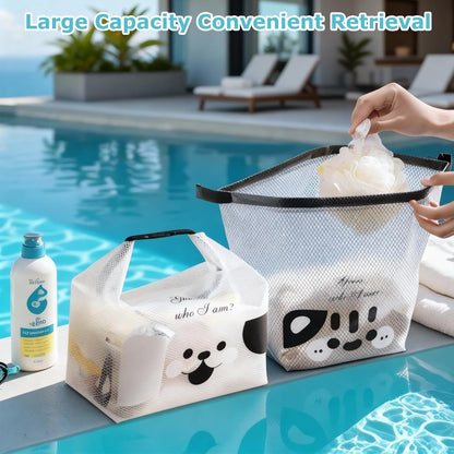 2-Pack Large Capacity Toiletry Bags Handbag Sandproof Beach Waterproof Travel Organizers