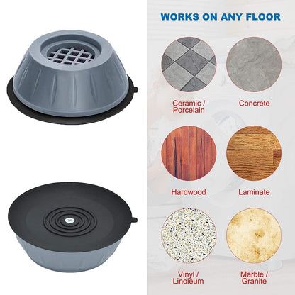 4Pcs Anti Vibration Pads for Washing Machine and Dryer Shock