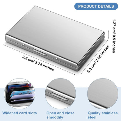 RFID Credit Card Holder Stainless Steel Credit Card Wallet