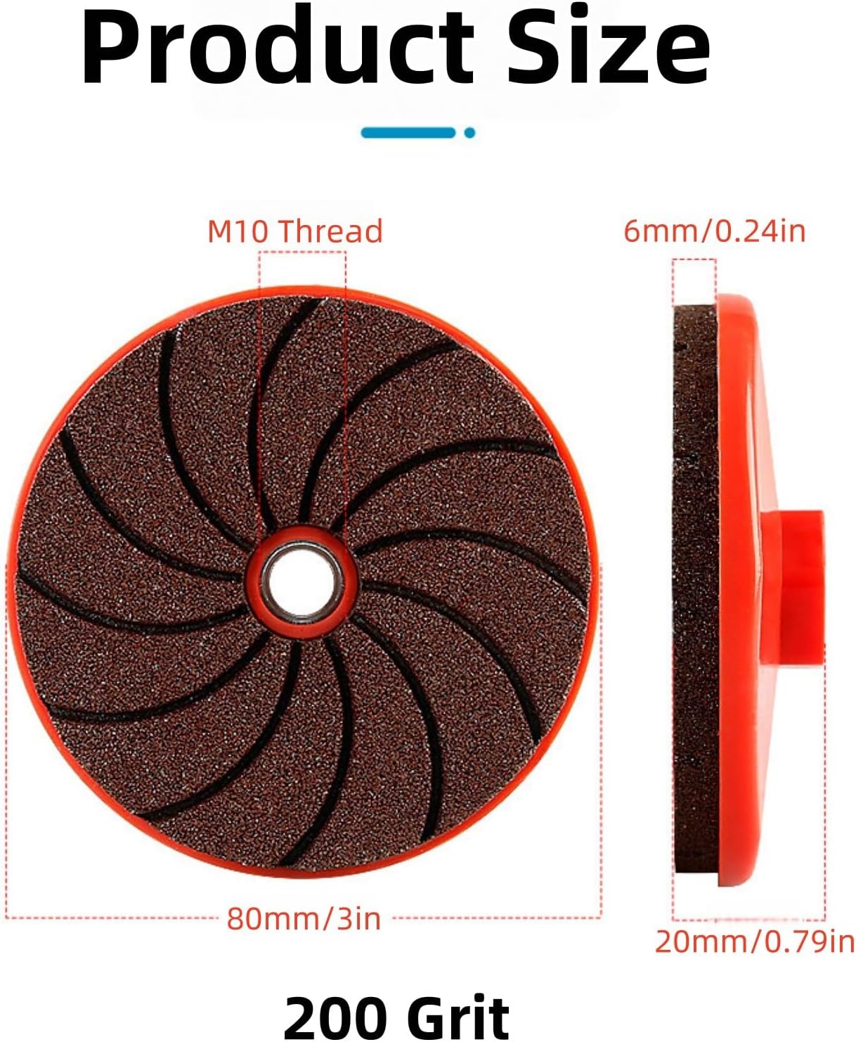 M10 Thread Integrated Polishing Angle Grinder Disc