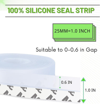 3 Pack Weather Stripping Door Bottom Seal Strip