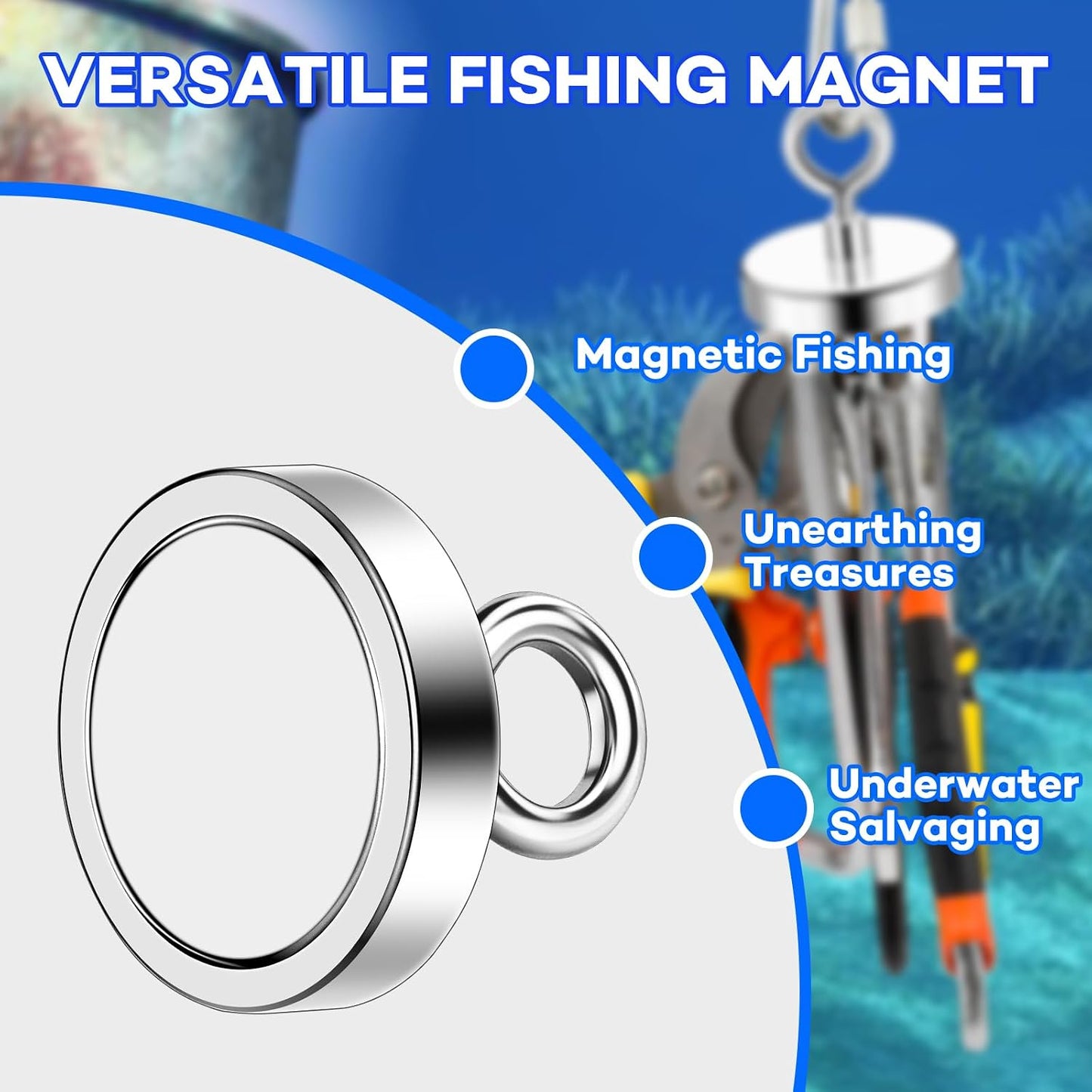 Magnet Fishing 300 lbs Neodymium Rare Earth Magnets