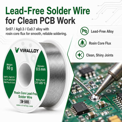 Lead Free Solder Wire, Rosin Core Solder for Electronics