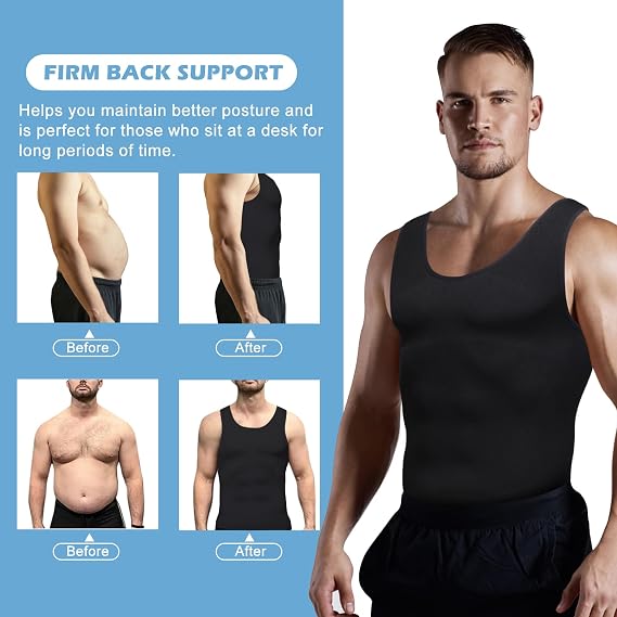 Men's Compression Base Layer Slim Compression Muscle Tank Shapewear