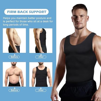 Men's Compression Base Layer Slim Compression Muscle Tank Shapewear