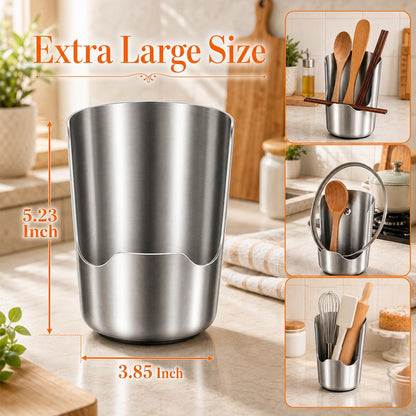 Multi-Functional Stainless Steel Kitchen Utensil Holder
