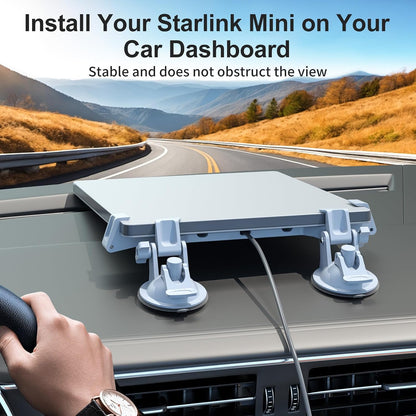 Starlink Mini Car Suction Cup Mount for Dashboard & Windshield
