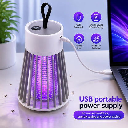 Portable USB Recharge Fly Zapper Mosquito Killer for Bedroom Patio Camping Home