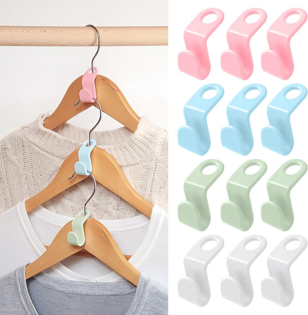 50 PCS Space Saving Hanger - Clothes Connector Hooks, Stacking Space Saver
