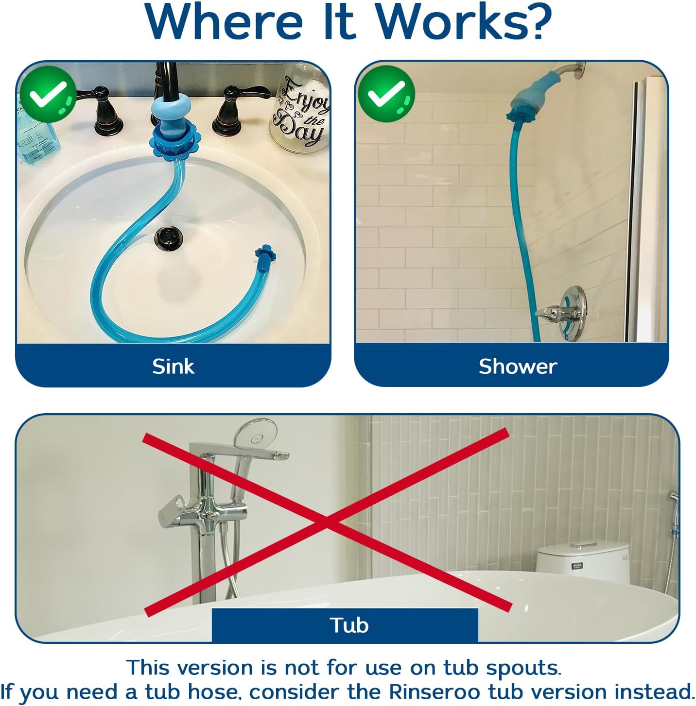 Slip-On Handheld Hose Attachment for Cleanning