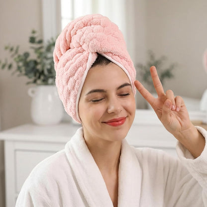 3 Pack Anti Frizz Women's Hair Quick Drying Towels
