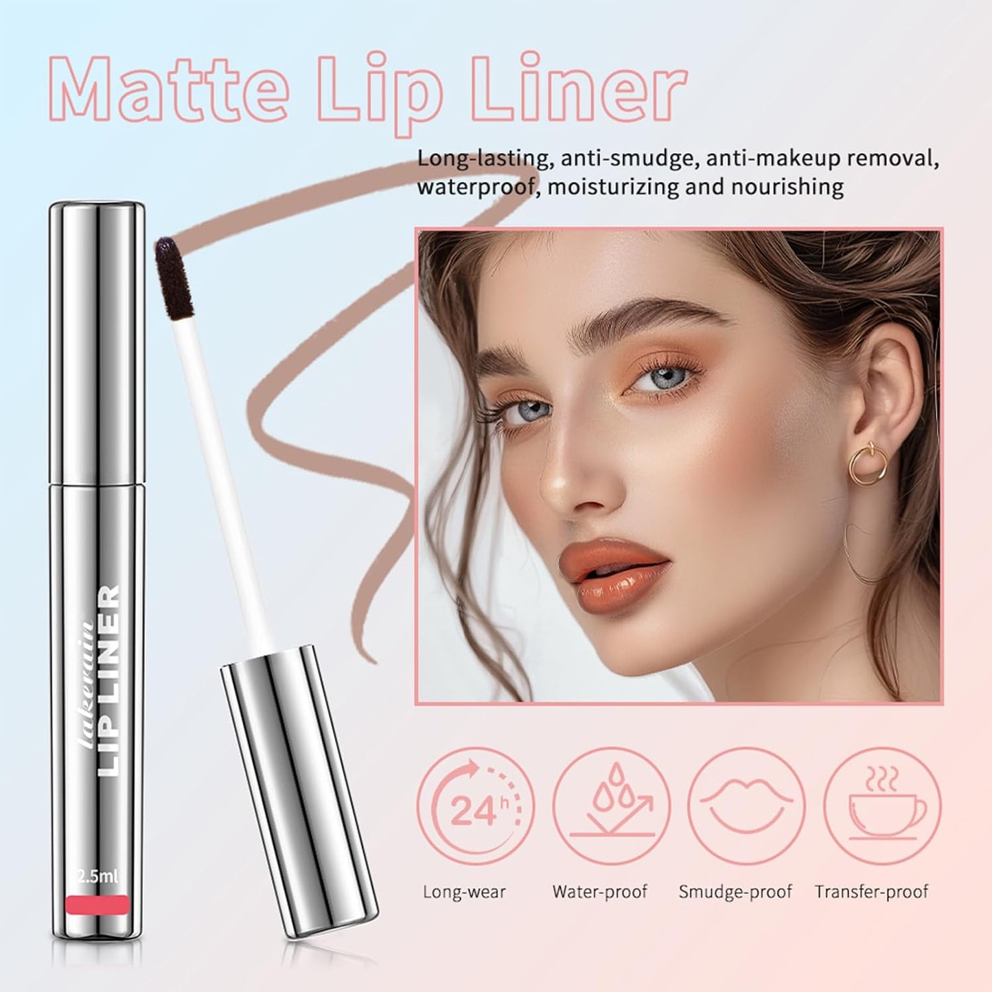 4Pcs Peel Off Lip Liner Stain