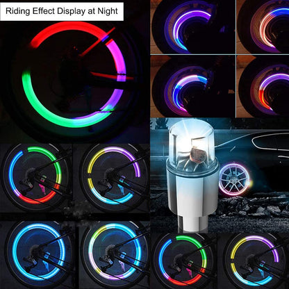 8 Pack LED Valve Stem Caps Lights for Car Tires Wheel