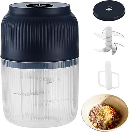 Upgraded Electric Garlic Crusher with Lid & Egg Beater
