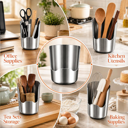 Multi-Functional Stainless Steel Kitchen Utensil Holder