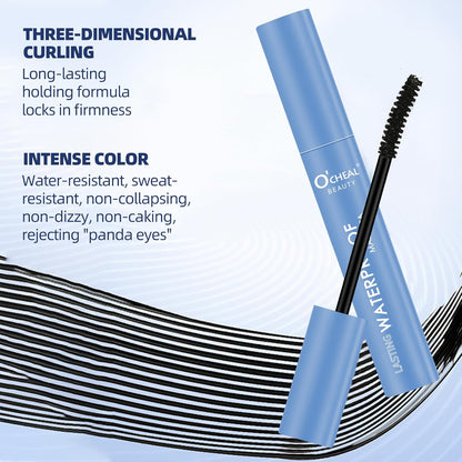 Ultra-Fine Long Lasting Black 4D Silk Fiber Waterproof Curling Mascara