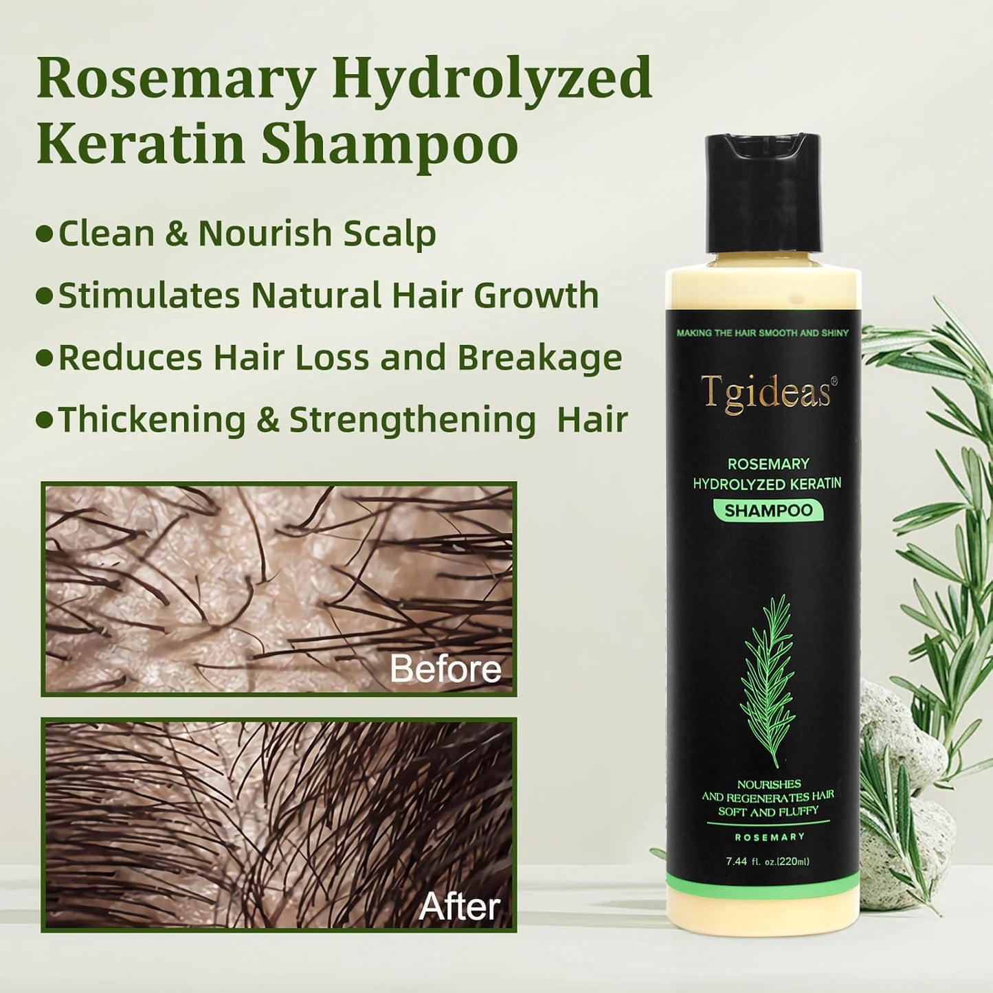 100ml Rosemary & Biotin Volumizing Shampoo for Thinning Hair