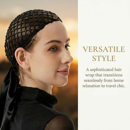 2-in-1 Wrap Cap Bonnet for Silk Press for Women