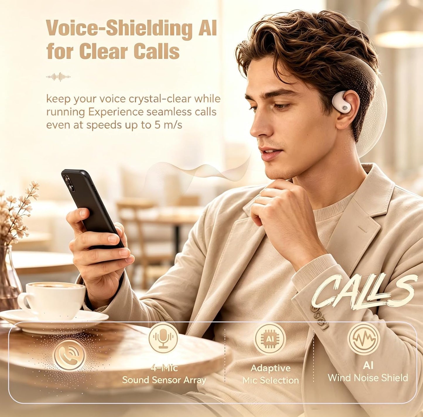 Wireless Bluetooth Open Ear Air Conduction Headphones