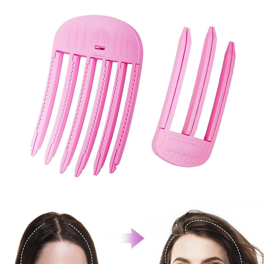 Hot Pink 2 Pack Wind Shaping Styling Comb for Volume & Heatless Curls