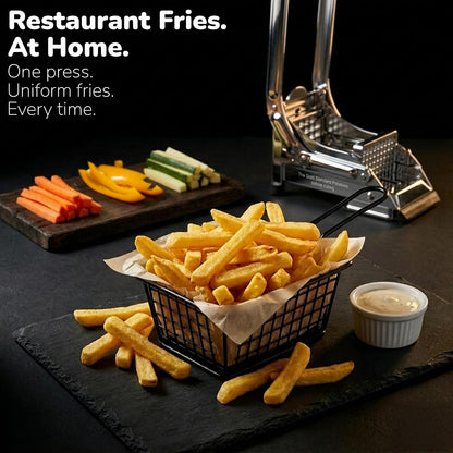 French Fry Cutter, Dishwasher Safe Stainless Steel Potato & Vegetable Slicer