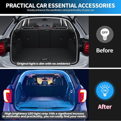 Trunk Cargo Ambient Lighting - 9.84ft Flexible Cuttable LED Light Strip