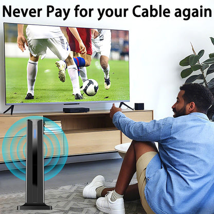 Digital TV Antenna for Smart TV Indoor with 360° Long Range Reception