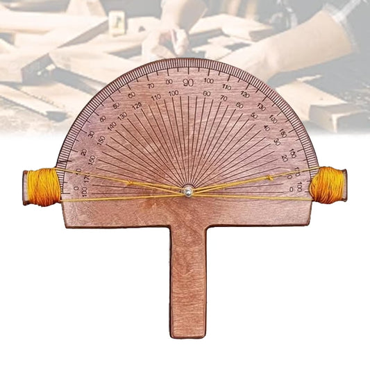 Precision Angle Finder – Handcrafted Birch Wood Degree Tool