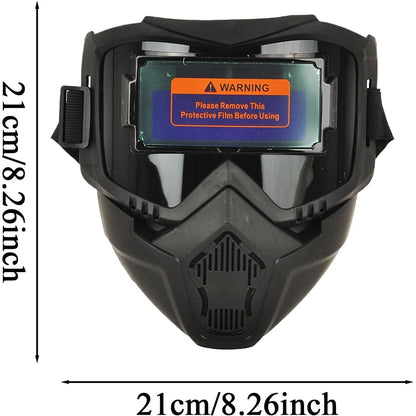 Auto Darkening Welding Helmet with True Color Tech for Grinding & Welding