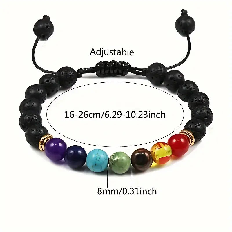 7 Chakra Life Tree Bracelets Natural Stone Beads Bangles