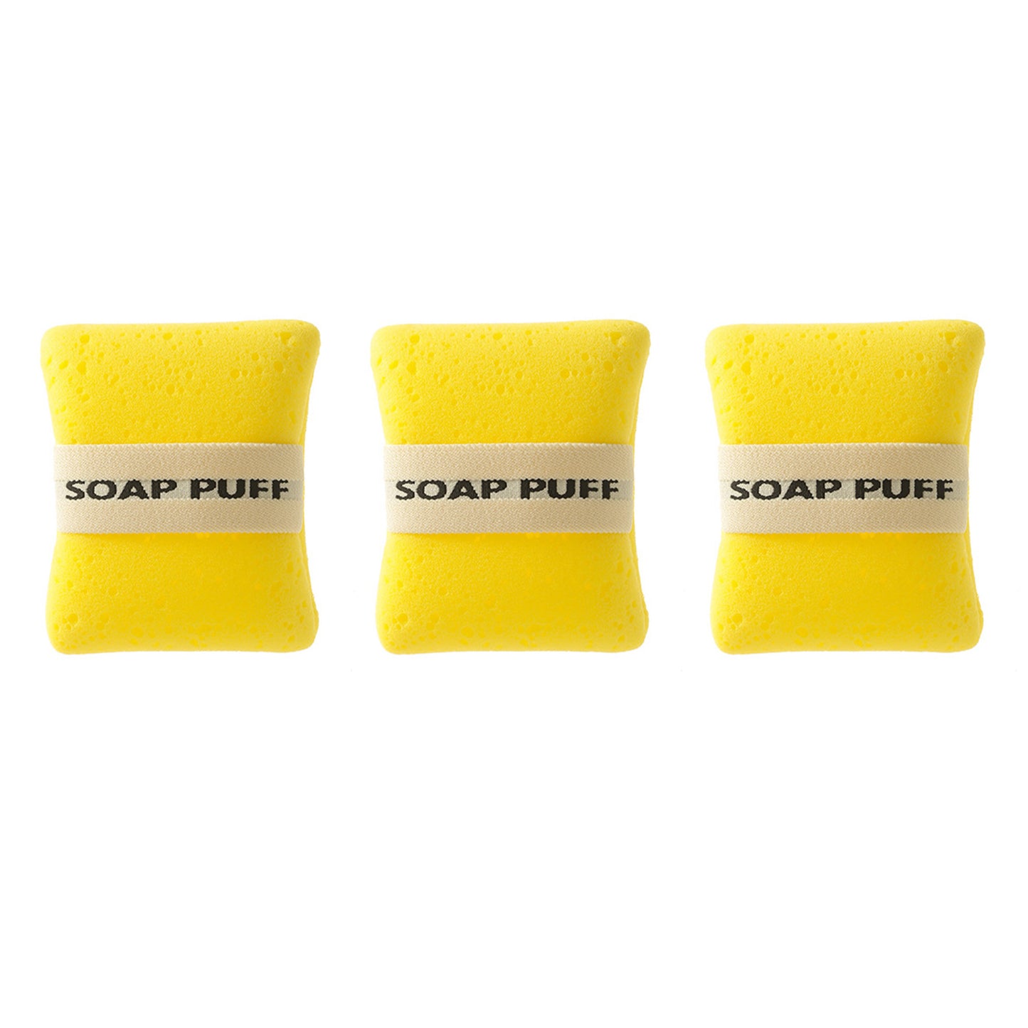 3 Pcs Soft and Skin-friendly Soap Foaming Net Bath Sponge