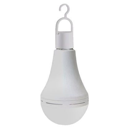 Multifunctional Rechargeable 12W Emergency LED Bulbs Equivalent 5000K Bright Outdoor Hanging Lights