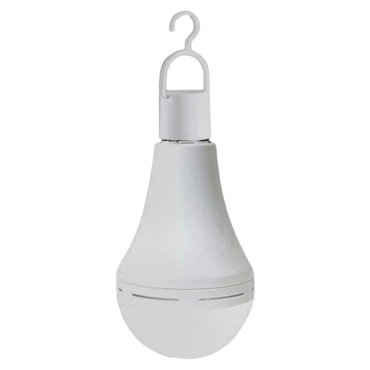 Multifunctional Rechargeable 12W Emergency LED Bulbs Equivalent 5000K Bright Outdoor Hanging Lights