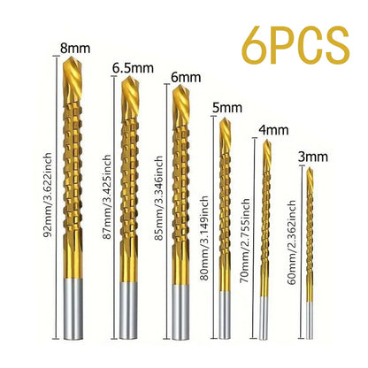 Titanium-Plated High-Speed Steel Drill Bits Set Metalworking & Wood Drilling