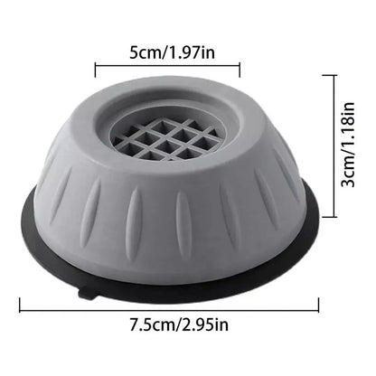 4PCS Anti-Slip & Noise Reduction Washing Machine Foot Pads