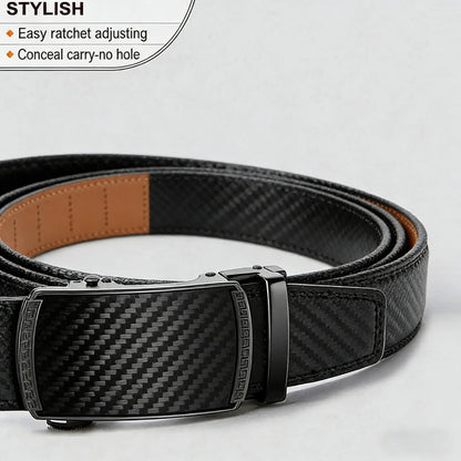 Men's Belt Leather Ratchet Belt for Men Dress Casual
