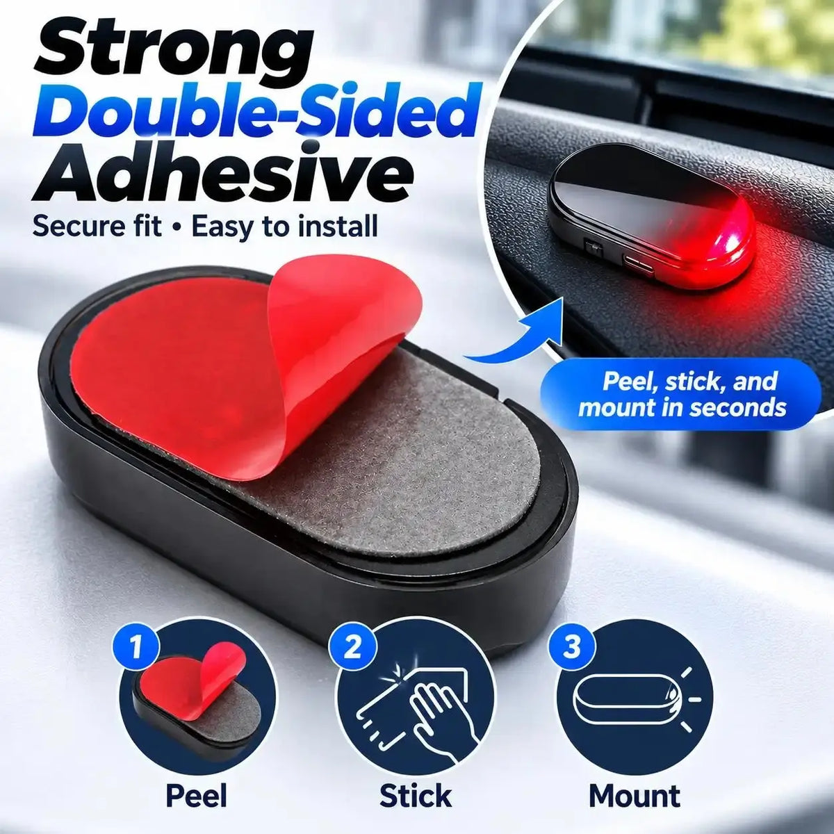 Smart Flashing LED Security Indicator with Auto Light Sensor