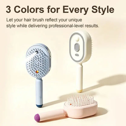 Electric Spray Air Cushion Massage Comb | Self-Cleaning Anti-Tangle